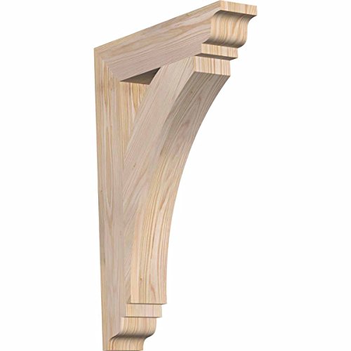 Ekena Millwork BKT04X18X26THR01SDF Thorton Traditional Smooth Bracket, 3.5" Width x 18" Depth x 26" Height, Douglas Fir