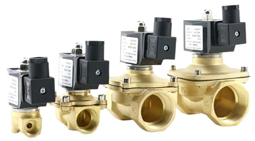 Électrovanne en laiton DN25 AC220V vanne d'eau normalement fermée - 3