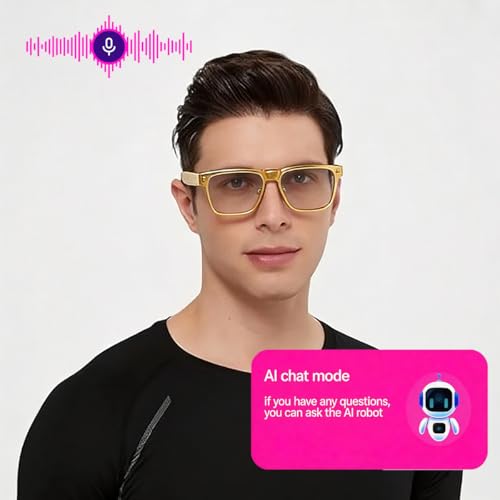 Image of OhO sunshine AI Smart Glasses for Men & Women, Bluetooth Smart Sunglasses with Open Ear Audio & ChatGPT Real-Time Translation (165 Languages), Smart AI Glasses with 10H for Meeting Travel Daily Wear