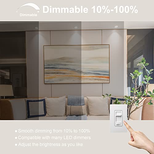Image of FTL 12-Pack BR20 LED Bulb 5000K Daylight White Dimmable Flood Light Bulbs 7W 750lm 50W 60W Equivalent E26 Indoor Recessed Can Light Bulbs for Ceiling Lighting