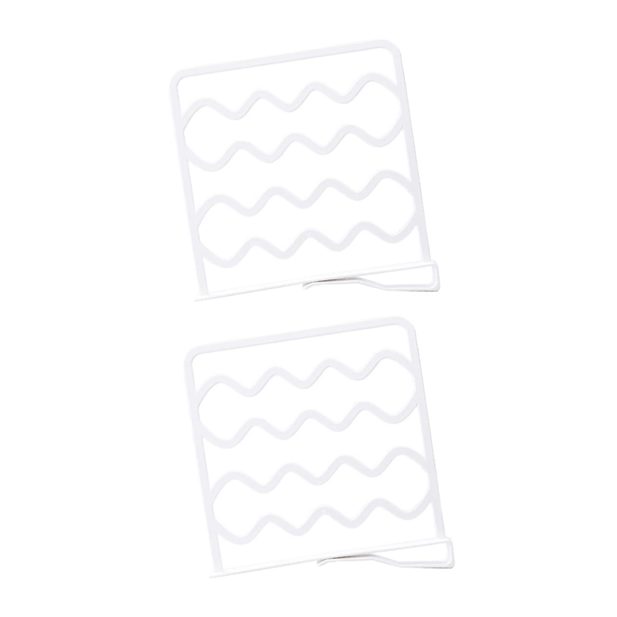 KOMBIUDA 2pcs Closet Shelf Dividers Clothing Organizer for Efficient Storage Easy Installation Material for Wardrobes and Bookshelves White