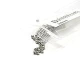 100 Surgical 304 Stainless Steel Silver Round Spacer Ball Beads (3mm)