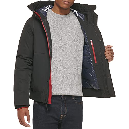Image of Tommy Hilfiger Men's Arctic Cloth Hooded Bomber
