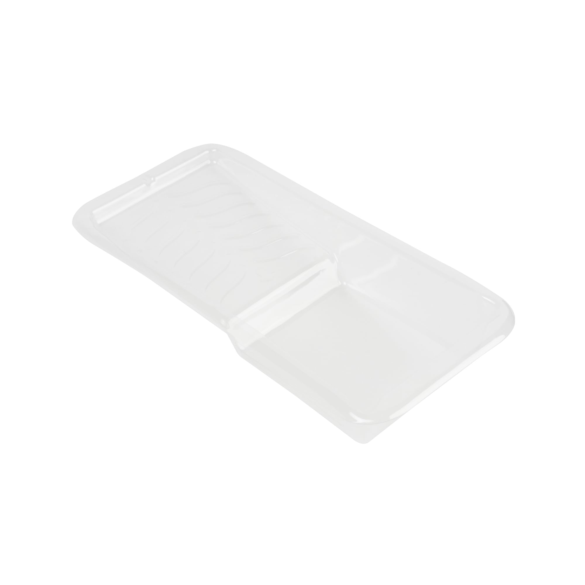 Restaurantware Paquete de 60 forros de bandeja de pintura, desechables, de 4 pulgadas, resistentes al desgarro, suministros de plástico transparente con textura para pintura de casa, retoques, bordes