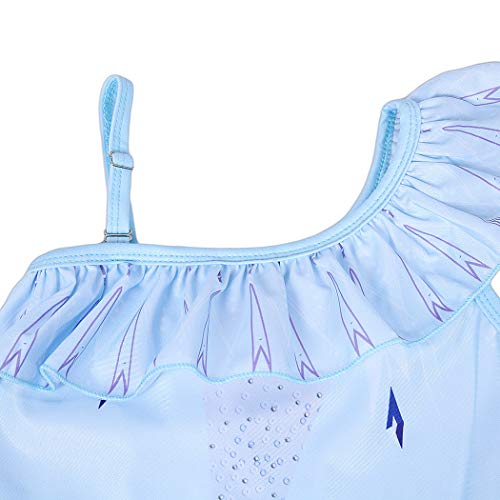 Jurebecia Princess Two Piece Swimsuit for Girls Ruffle Sleeve Bathing Swimwear Baby Girls Takini 2-10 Years3