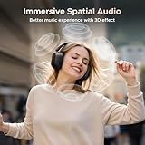 UGREEN HiTune Max5c Wireless Headphones Hybrid Active Noise Cancelling Bluetooth 5.4 ANC Over Ear Earphone,Hi-Res LDAC & Spatial Audio,Clear Call with Mic,EQ & App,75H Playtime,Dual Connection(Black) - Image 5