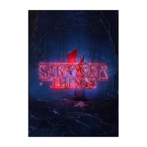 Displate - Póster metálico - Imán Mounted - Stranger Things Series - Neon Logo