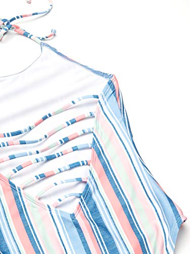 Splendid Girls' Strappy Back High Neck One Piece Swimsuit2