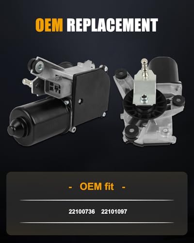 Image of ROADFAR Front Windshield Wiper Motor Compatible For Cadillac For Escalade | Fit For Chevrolet For Tahoe 1995-2000|For GMC For C1500 Suburban 1995-1999|For GMC For C2500 1991-2000|OEM:22100736|5 Pins