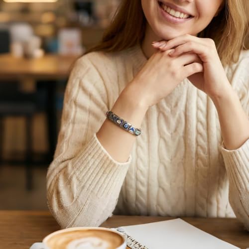 GEMOSA Bracelet Italien avec 20 Breloques Acier Inoxydable, Charms – vue 4