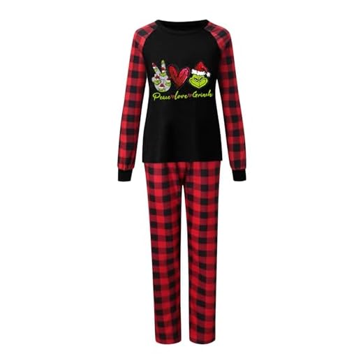 Tiukalh Pijamas Familiares NavideñAs Pijama Navidad Familia NavideñOs Estampado De Grinch NavideñO para Padres E Hijos Pijama A Conjunto Familia Grinch Pyjamas Pijama Stich Novios