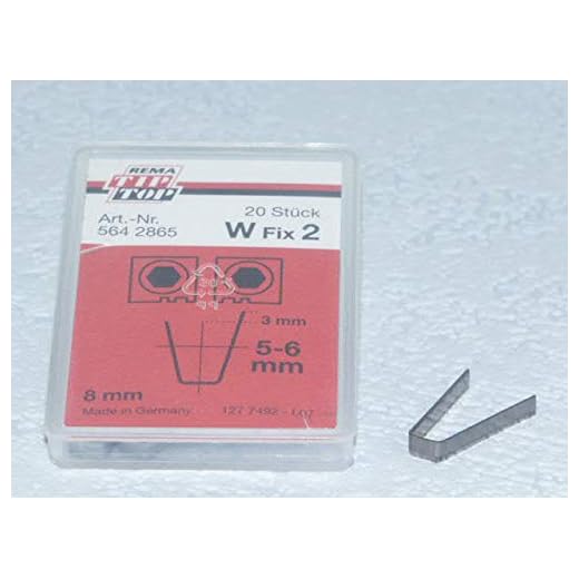 Rema Tip Top Schneidmesser für Rubber Cut 414, 400, W Fix 2 20 Stück, Reifen-Nachschneidmesser, Profilschneidmesser 564286