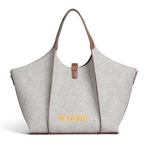 Image of EXOTIC Metropolitan Elegance Signature Canvas Tote top Handle Handbag | For Office | For Work | Laptop Bag | Gift Bag