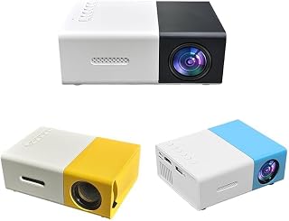 Indistore LED Portable Mini Projector HD Resolution 1080 Pixel Full HD Support with HDMI Cable (White Yellow) Price In India