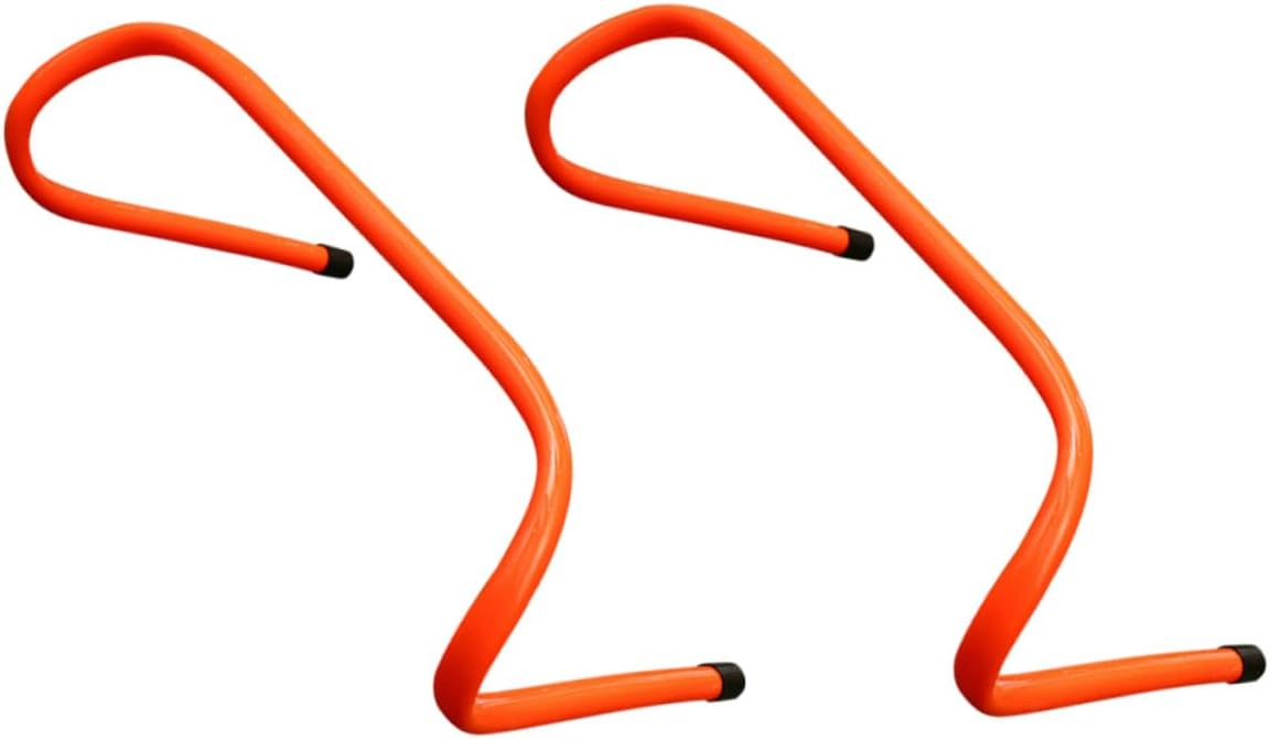 2pcs Plastic Wear-Resistant Agility Hurdles 15cm Speed Training Equipment for Running and Soccer Youth Fitness Drills