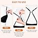 Megecaa Bra Clips to Make Racerback - 12Pcs Bra Strap Clips for Racerback Clear Bra Strap Holders for Slipping Woman Girl Accessories
