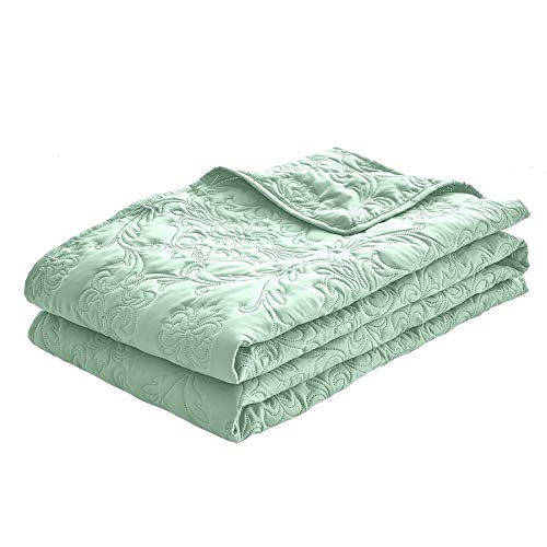 Sophia And William 3 Pieces Quilt Set King Size With 1 Quilt And 2 Pillow Shams, Reversible Microfiber Bedding Bedspread Coverlet Set, Cozy, Lightweight And Hypoallergenic, Sage #TOP5