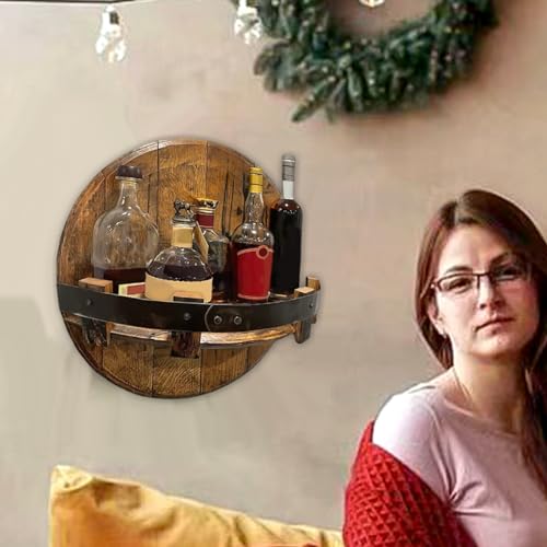 Support mural pour bouteilles de vin de salon chic