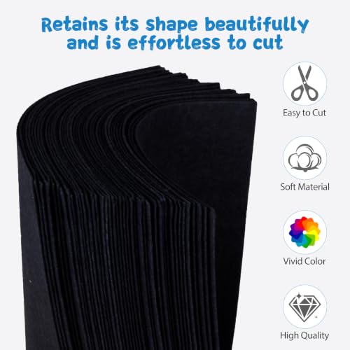 Image of 12x8 Inch 66Pcs Black Cards, Craft Supplies, Card Making and Art Projects