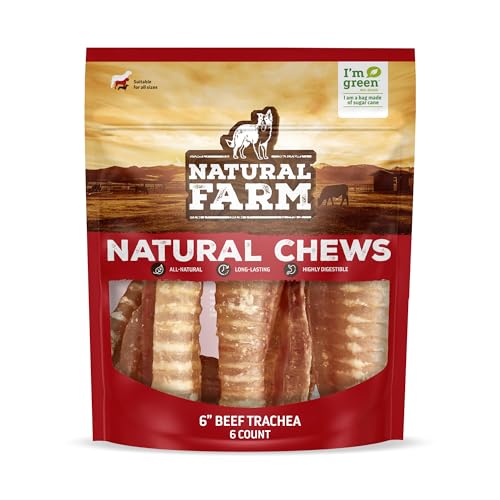 Natural Farm Beef Trachea for Dogs (6 Inch