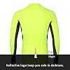 ARSUXEO Men's Cycling Jersey Long Sleeve Full Zipper Cycling Top with 3 Deep Pockets Bike Shirt 6030 Green M #1