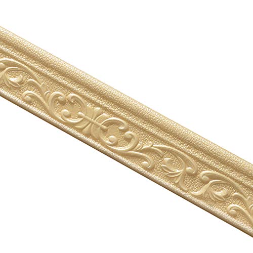 Adesivo com padrão 3D para parede de TV, moldura de parede, decoração de tira, rodapé, decoração de