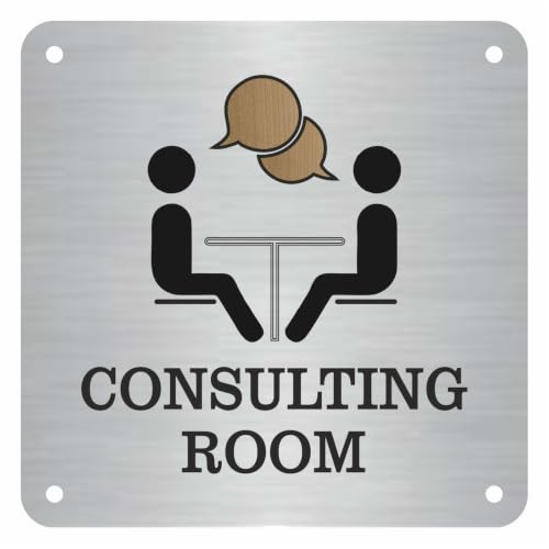 Image of Conference /Consulting Room ZOUPLE Sign, 6 inchx6 inch, Dual Mount, JSL Brand Steel Laser Print