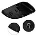 X AUTOHAUX Pair New Exterior Rear View Mirror Housing Door Wing Mirror Covering Cap Glossy Black for Volkswagen Golf 6 2009-2012