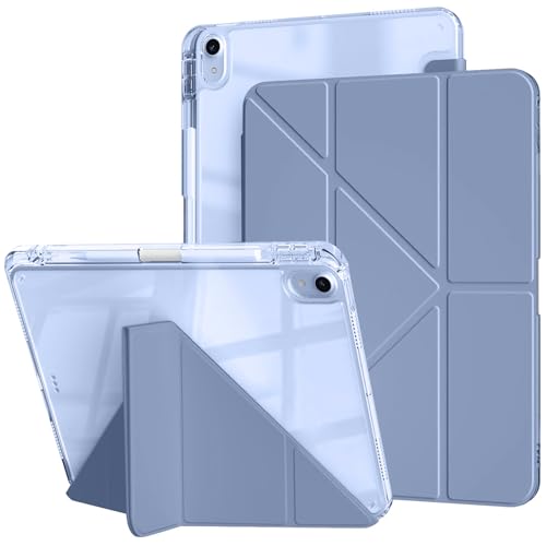 Ya en manzanajugosa.com: Newbillion Funda para iPad Air 11 Pulgadas M3/M2 (2025/2024), iPad Air 5ª/4ª Generación 10,9 Pulgadas, Transparente Trasera con Soporte para Lápiz, 6 en 1 Ángulos de Visión Múltiples