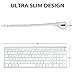 iClever GK03 Wireless Keyboard and Mouse Combo - 2.4G Portable Wireless Keyboard Mouse, Rechargeable Ergonomic Design Full Size Slim Thin Stable Connection Keyboard for Windows 7/8/10, Mac OS