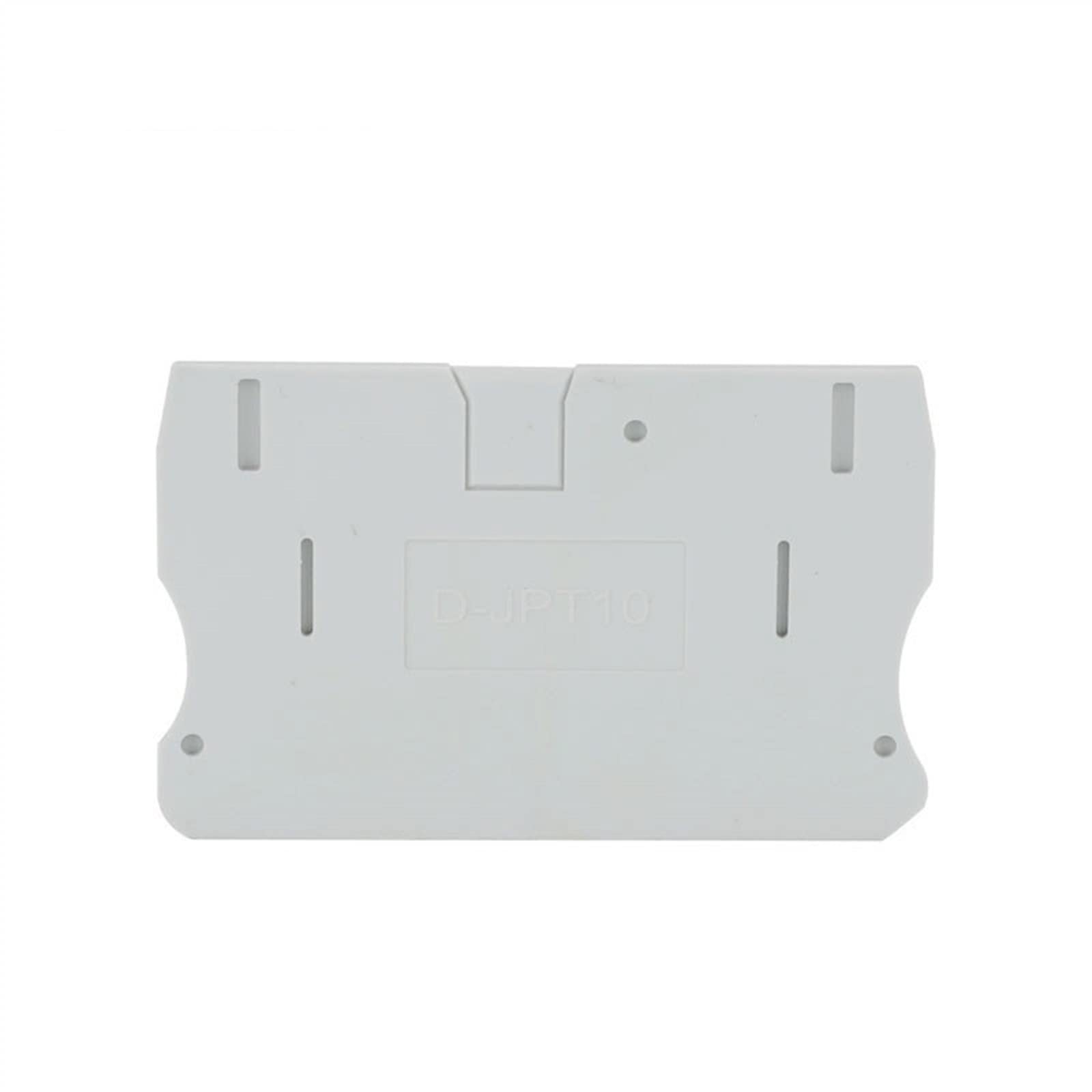 Plaque d'extrémité D-PT-10 saako pour bornier de traversée rail DIN 10mm