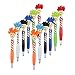 12 Pieces Mop for Head Shaped Multi-Functional & Ballpoint Pen Compatitable with for for Kids