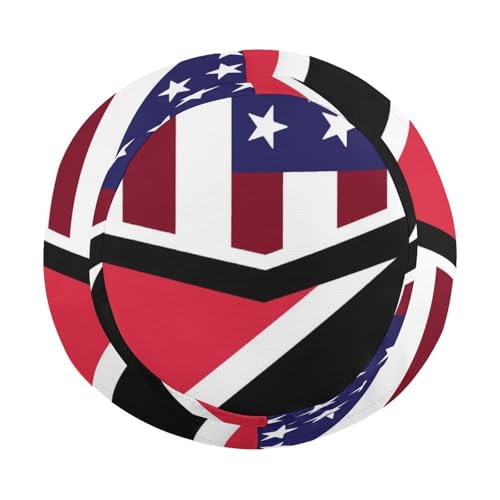 American and Trinidad Tobago FlagChildren's Bucket Hat for Boys and Girls, Breathable Summer Beach Hat54cm3