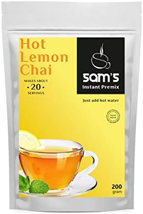 SAM'S Instant Lemon Tea Premix Hot Lemon 200gm - Instant Tea | Tea Premix | Hot Lemon Chai