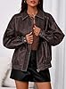 PRETTYGARDEN Faux Leather Jacket Women Bomber Moto... #1