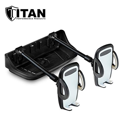Titan Multi-Purpose Dash Mount for Jeep Wrangler - Includes Two Cell Phone Holders