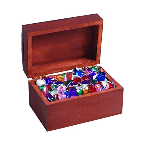 Colorations LOKBOX Wooden Treasure Box, Set of 12, for Kids,