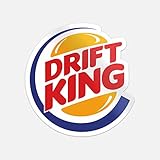Drift King Funny Car Bumper Vinyl Sticker Decal
