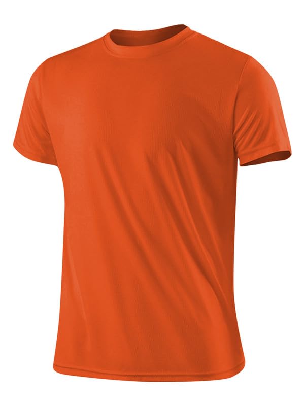 Men’s Short Sleeve Dry Fit Active Crew Neck T Shirt - Athletic Running Gym Workout Tee Tops2