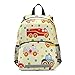 Isaoa Rucksack für Kleinkinder, mit Zügeln, für Jungen und Mädchen, Cartoon-Autos, Busse, Kinderrucksack, Tagespflegetasche, Vorschulkindergarten, Reisetasche mit Brustclip