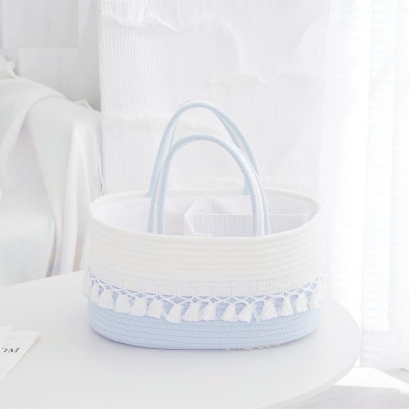 nkk pnp Cotton-Diaper Baby Products Caddy|Baby Bags For Newborn|Diaper Caddy Bag Organizer Large Capacity(31 * 20 * 20Cm)|Nursery Storage Bin And Car Organizer For Diapers And Baby Wipes-1pc-picture-52
