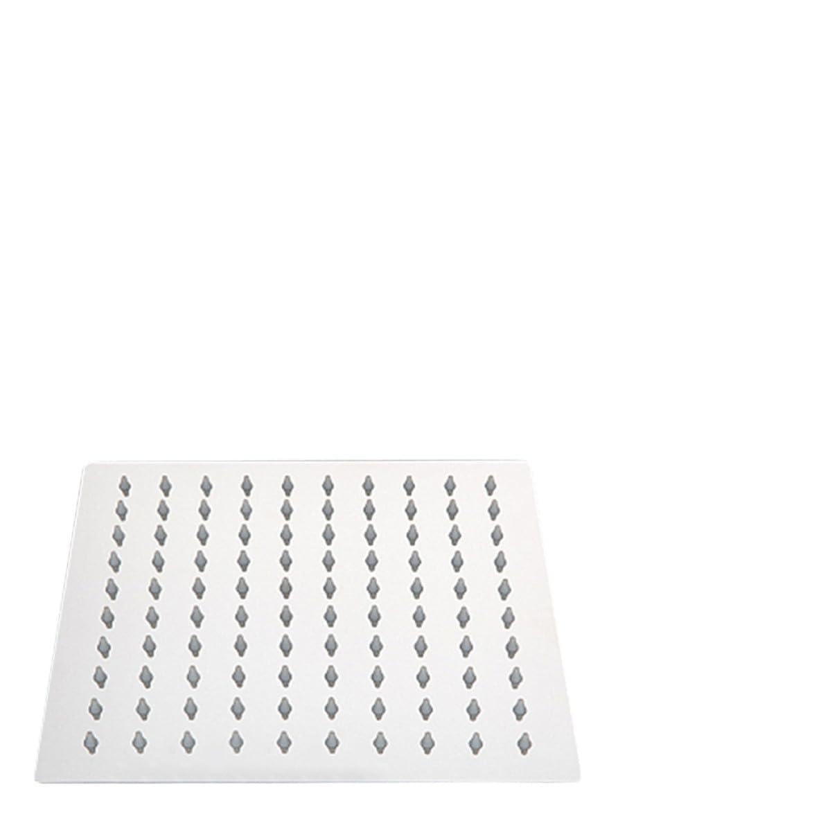 Pommeau de douche effet pluie haute pression carré 10 pouces en acier inoxydable