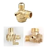 Caractéristiques : les valves sont disponibles en trois tailles différentes : 20 x 16 x 10 mm, 20 x 19 x 10 mm et 16 x 14 x 10 mm. Ils sont fabriqués en laiton doré. Contenu : 1 clapet anti-retour.