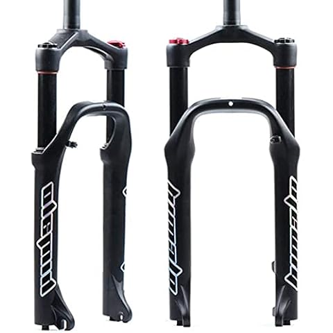 splumzer【UK STOCK】 Snow Bike Air Fork, 20 Inches Beach Bike Fork 135MM Magnesium Alloy Bike Fat Suspension Fork for 4.0 Tire Cover