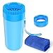 Upgrade Dog Paw Cleaner Dog Cleaner Portable with Towel Dog Cleaning Brush Paw Cleaner for Dogs and Cats