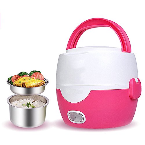 Generic Rice cooker heating electric double layer lunch box-image-2