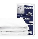 IMFAA Protector de colchón de rizo de 30 cm de profundidad, cama de cuna y par de almohadas. (Individual-30)