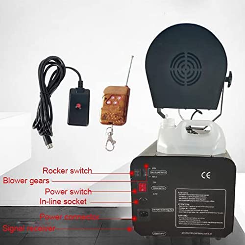 Máquina portátil de nieve para exteriores, máquina de copos de nieve para escenario, ajuste de ángulo de 90°, operación muy sencilla, con control remoto para ajustar el tamaño a voluntad miniatura 4