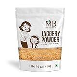 MB Herbals Jaggery Powder 1 lb 16 oz 454g | Raw Untreated Jaggery Powder | No Anti-Caking Agent Used | No Preservative