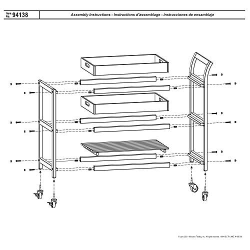 Winsome Albert Entertainment Kitchen Cart, Walnut, 24.8X15.98X33.27 #TOP5